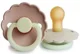 Set 2 suzete rotunde din latex FRIGG Daisy Blush Night & Cream Night (0-6 luni) foto