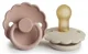 Set 2 suzete rotunde din latex FRIGG Daisy Blush & Cream (6-18 luni) foto