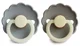 Набор из 2 круглых латексных пустышек FRIGG Daisy French Gray Night & Portobello Night (6-18 мес.) foto