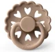 Suzeta rotunda din latex FRIGG Fairytale Beige Heart (0-6 luni) foto