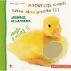 Bebe invata. Ascultati, copii, oare cine poate fi? Animale de la ferma foto