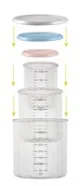 Set 3 recipiente din tritan Beaba 120/240/420 ml