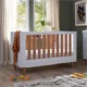 Деревянная кроватка 3 в 1 Tutti Bambini Como White & Rosewood