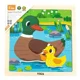 Деревянный пазл с крупными деталями Viga Toys Утка, 9 элементов
