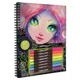 Set creativ Nebulous Stars Large Coloring Book Black Pages