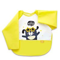 Нагрудник с рукавами и карманом BabyJem Polly Bib Yellow