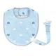 Нагрудник с держателем для соски BabyJem Blue