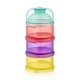 Recipient lapte praf cu 3 compartimente BabyJem Multicolor