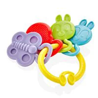 Jucarie dentitie BabyJem Rattle Teether Galbena