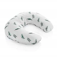 Perna pentru alaptat 2 in 1 BabyJem Nursing Pillow Botanic Leaves