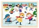 Puzzle din lemn Viga Toys Anotimpuri: Iarna (24 elem.) foto
