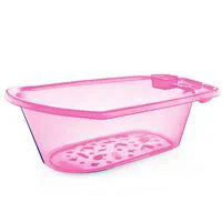 Прозрачная ванночка для малышей BabyJem Pink