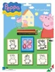 Set de creativitate Multiprint Peppa Pig, 5 stampile