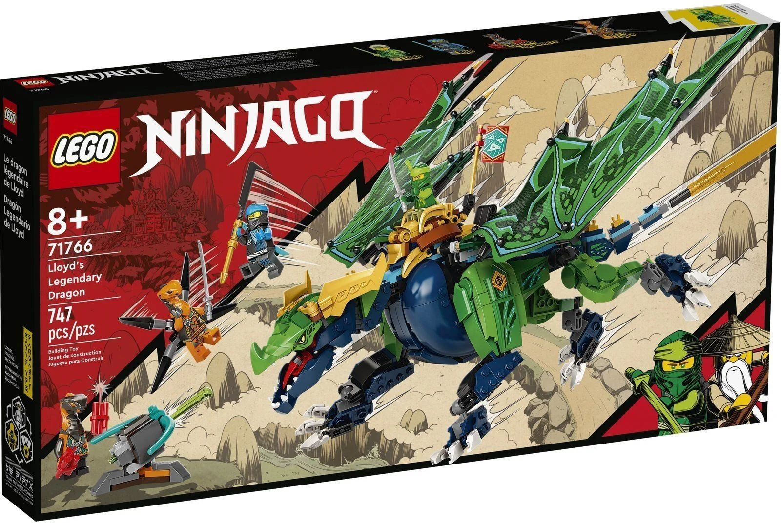 Set de constructie Lego Dragonul legendar al lui Lloyd foto