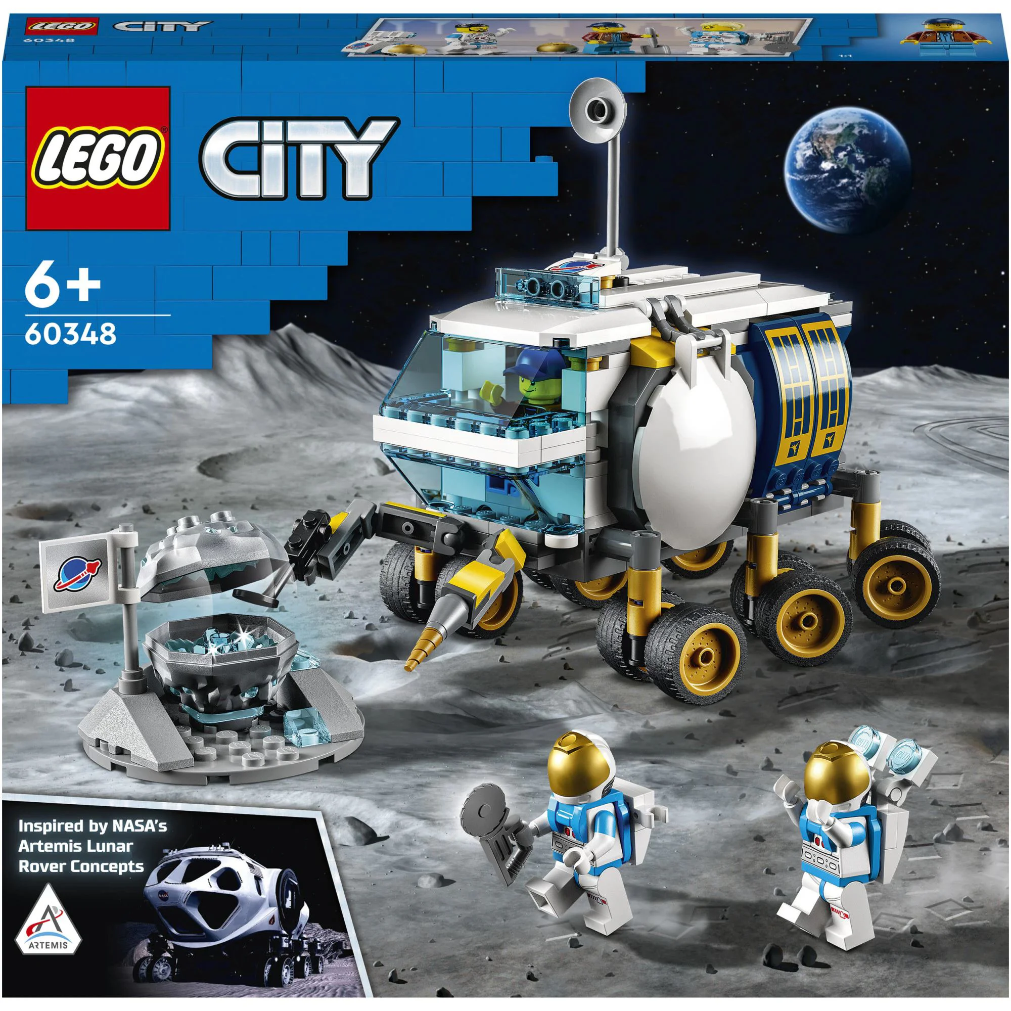 Set de constructie Lego City Vehicul de recunoastere selenara foto