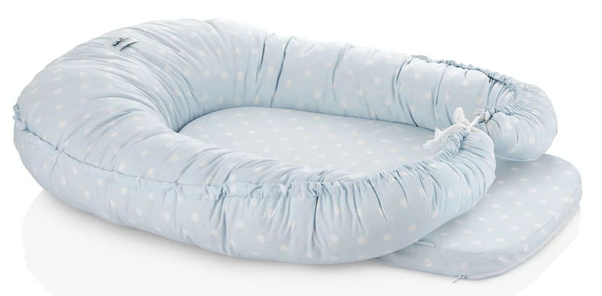 image for Бебинест 5 в 1 BabyJem Blue в горошек foto