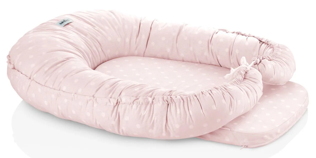 image for Бебинест 5 в 1 BabyJem Pink в горошек foto