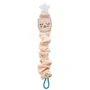 Цепочка для пустышки из муслина со звездой BabyJem Beige foto