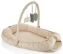 Babynest cu bara jucarii BabyJem Between parents Peach foto