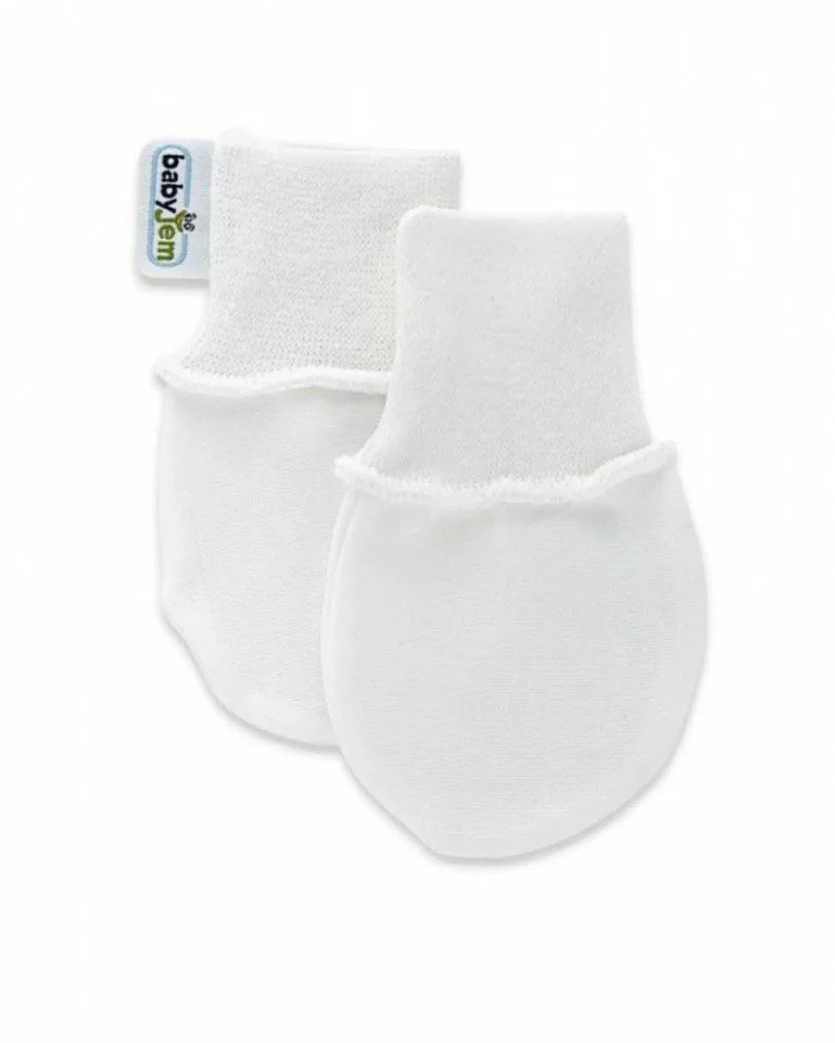 Перчатки для новорожденных BabyJem White