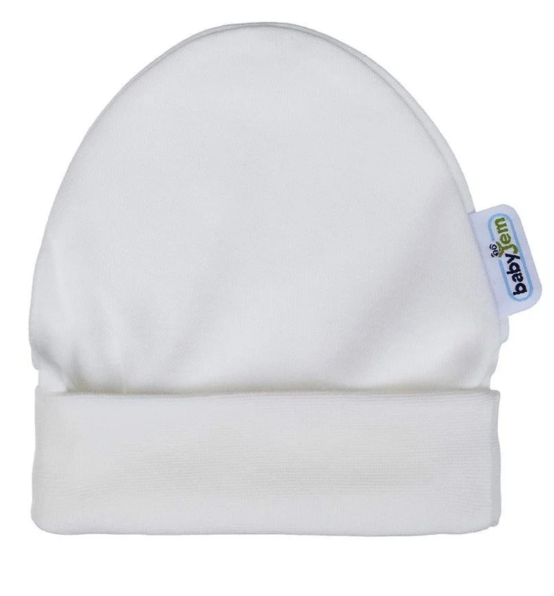 Шапочка для новорожденных BabyJem White
