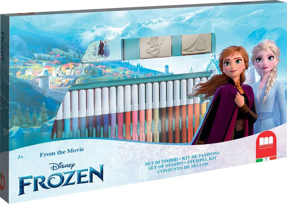 Набор для рисования c 3 штампа Multiprint Frozen 2 foto