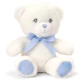 Jucarie de plus ursulet Keeleco Baby Cream Bear with Ribbon, 15 cm foto