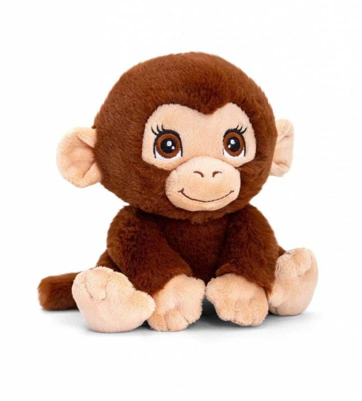 Jucarie de plus maimuta Keeleco Monkey Adoptable World, 16 cm foto