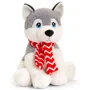 Jucarie de plus Keel Toys Husky cu fular, 20 cm foto