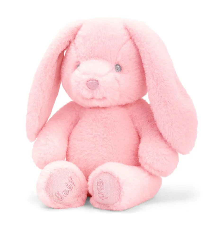 Jucarie de plus iepuras Keeleco Baby Girl Bunny, 20 cm foto