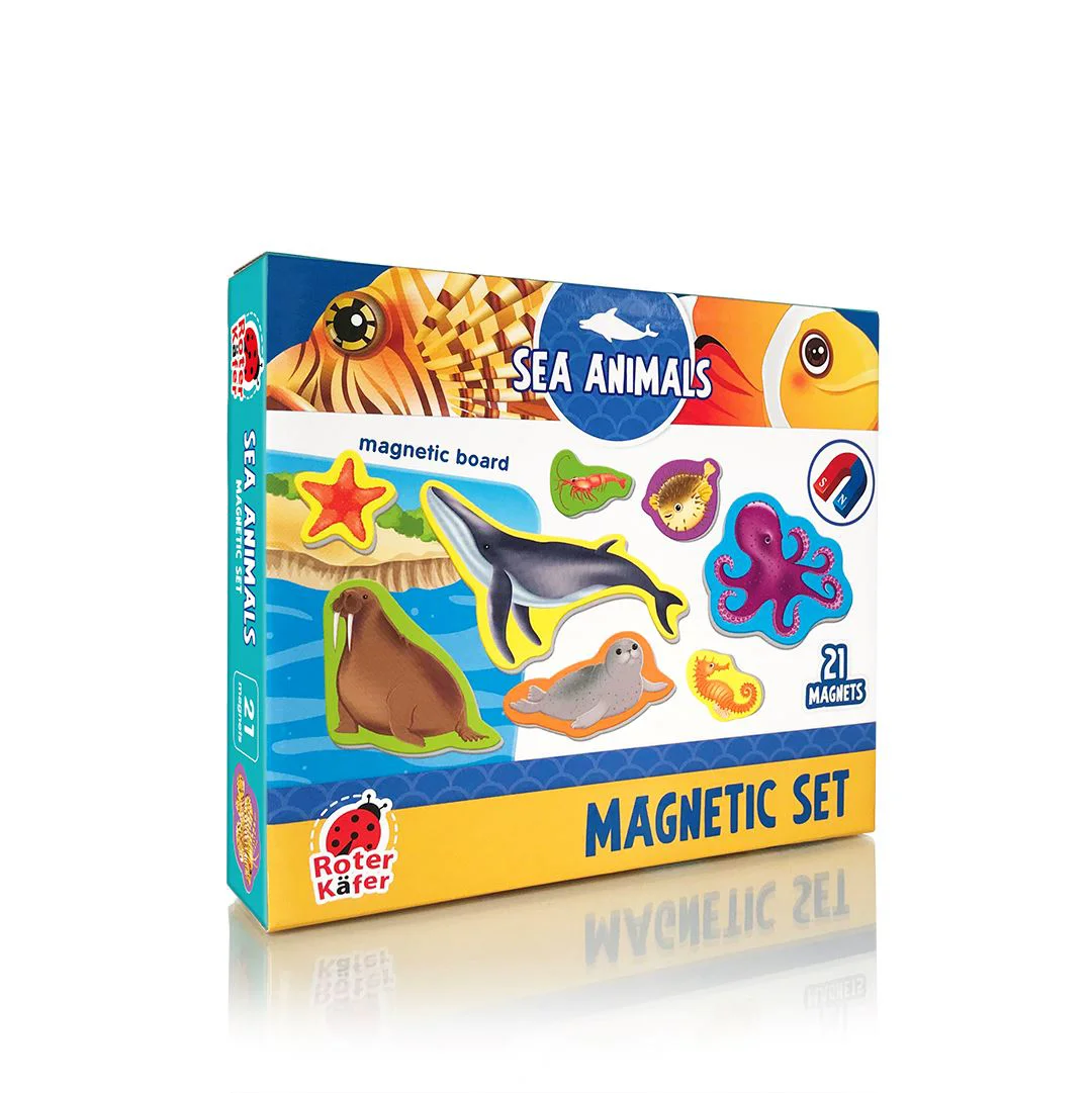 Joc magnetic Roter Kafer Animale Marine, 21 piese