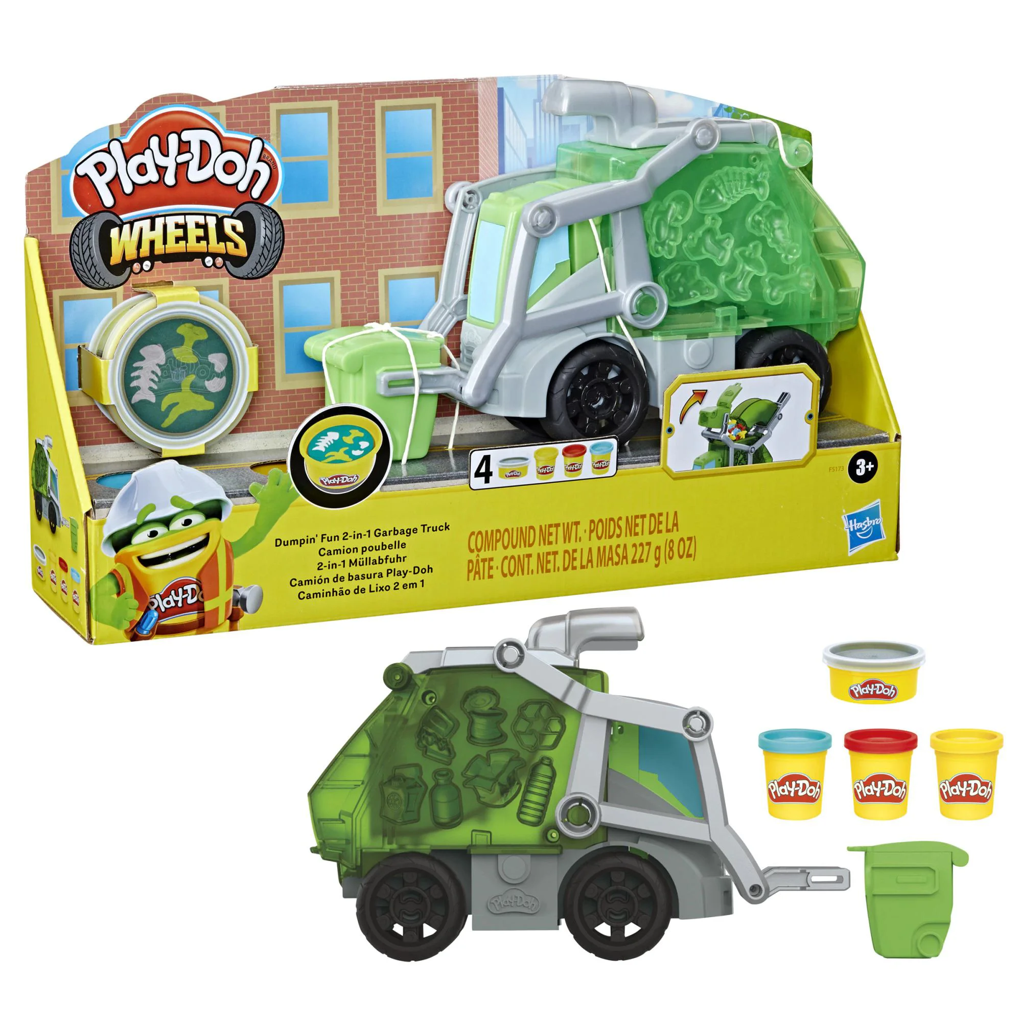 Игровой набор Play-Doh Dumpin Fun 2 в 1 Мусоровоз foto