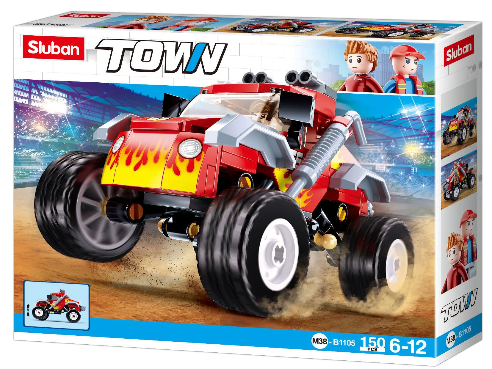 Constructor Sluban Town -Suv Rosu