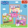 Puzzle Trefl 3 in 1 Inventiva Purcelusa Peppa foto