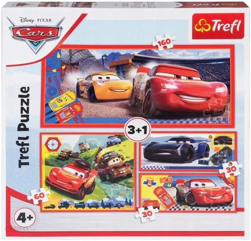 Puzzle Trefl 3+1 Disney Cars 3 foto