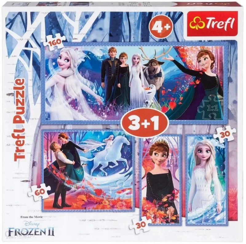 Puzzle Trefl 3+1 Frozen 2 foto