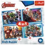 Puzzle Trefl 4 in 1 Razbunatorii curajosi foto