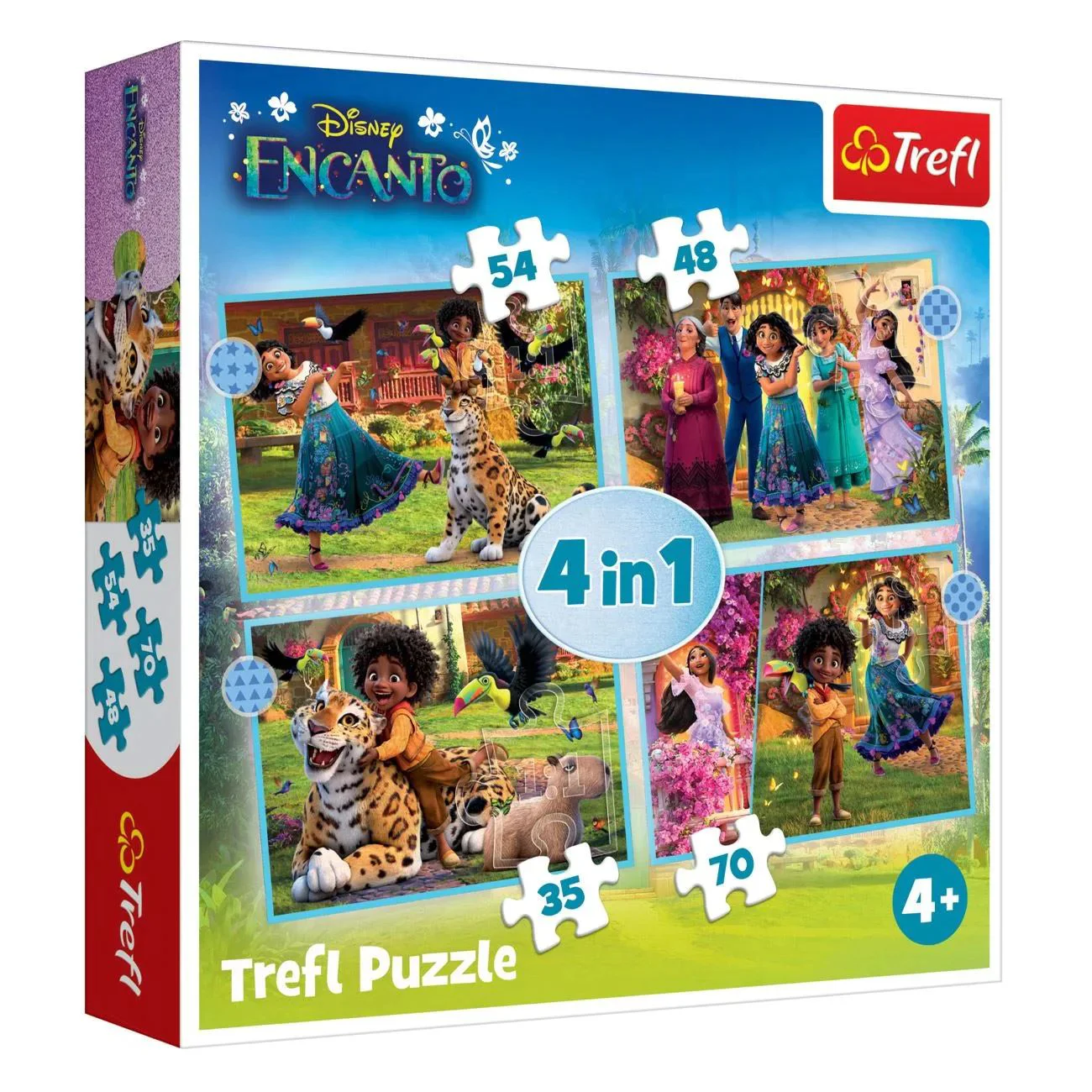 Puzzle Trefl 4 in 1 Magicul nostru Encanto foto