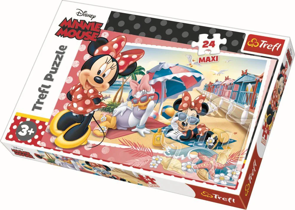 Puzzle Trefl Disney Minnie Mouse in vacanta, 24 Maxi piese foto