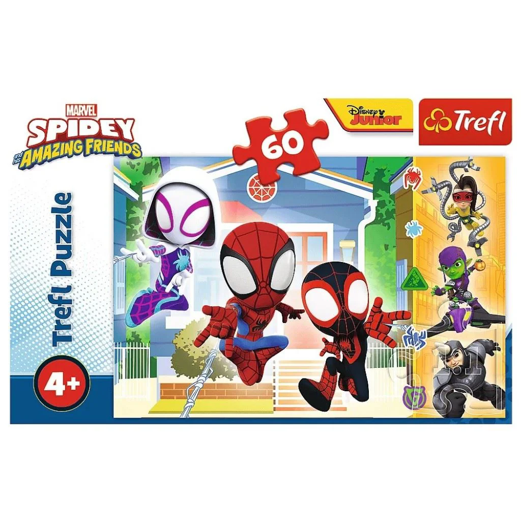 Puzzle Trefl Lumea lui Spidey, 60 piese foto