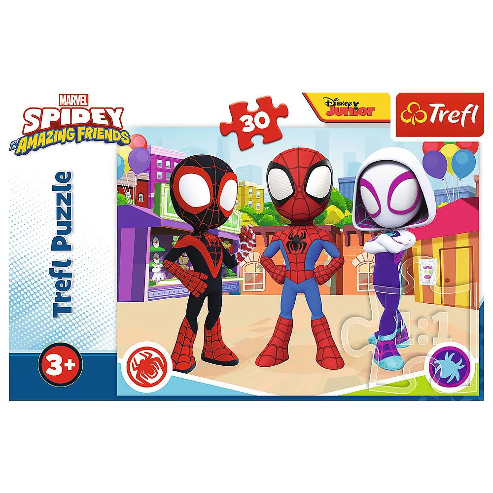 image for Puzzle Trefl Spider-Man: Cei trei prieteni, 30 piese foto