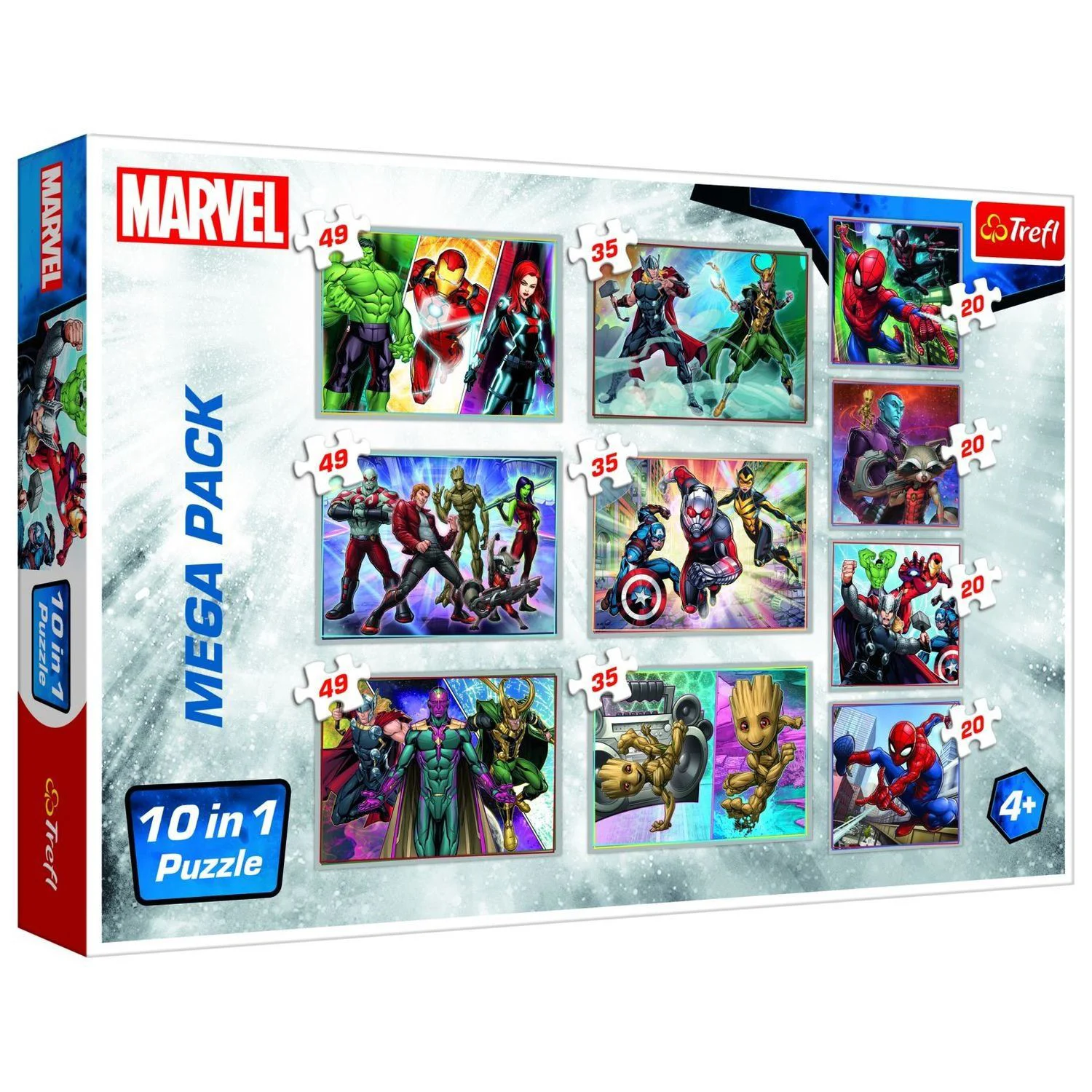 Пазл Trefl 10 в 1 Герои Marvel