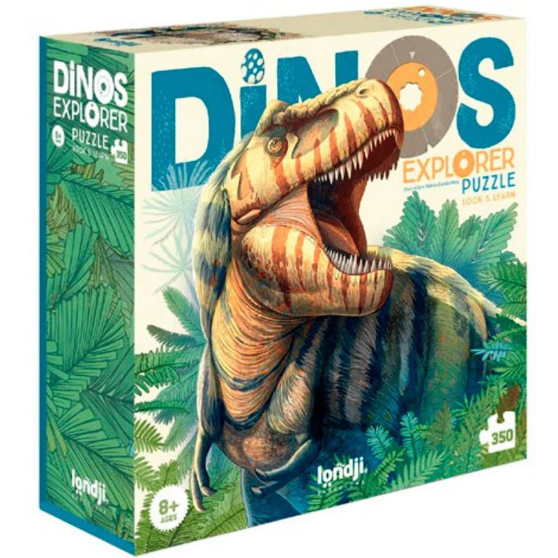 Puzzle Londji Explorator de dinozauri, 350 piese