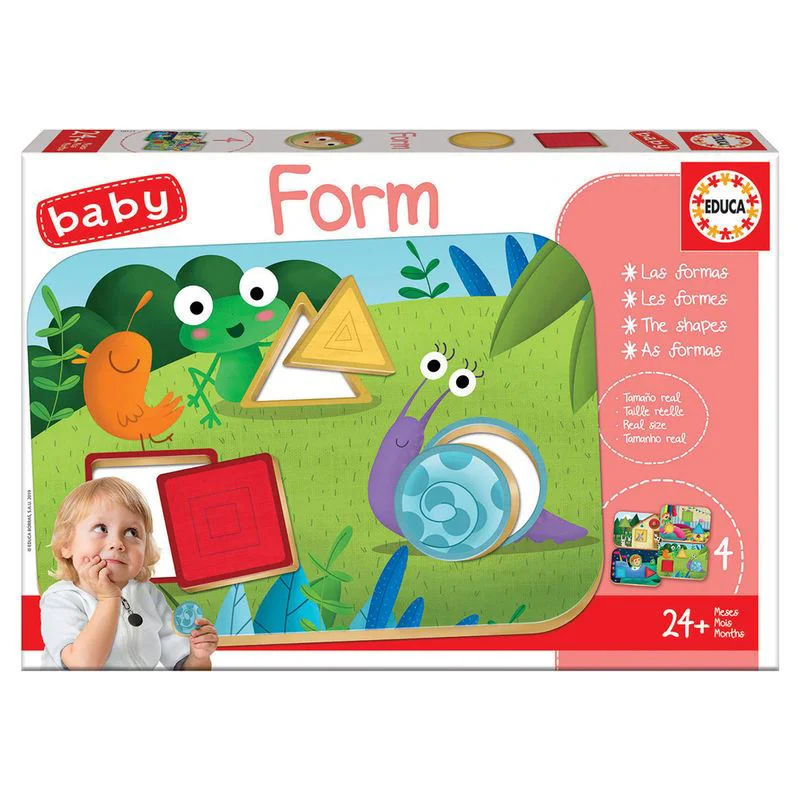 Puzzle Educa Forme pentru bebelusi, 12 piese