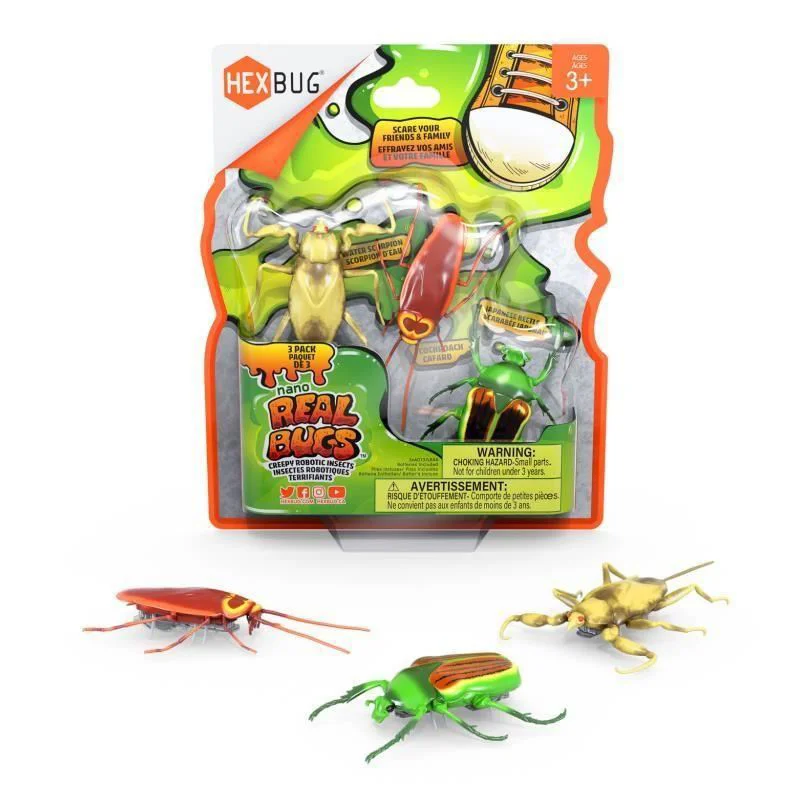 Set de joaca Hexbug Nano Gandaci reali, 3 bucati