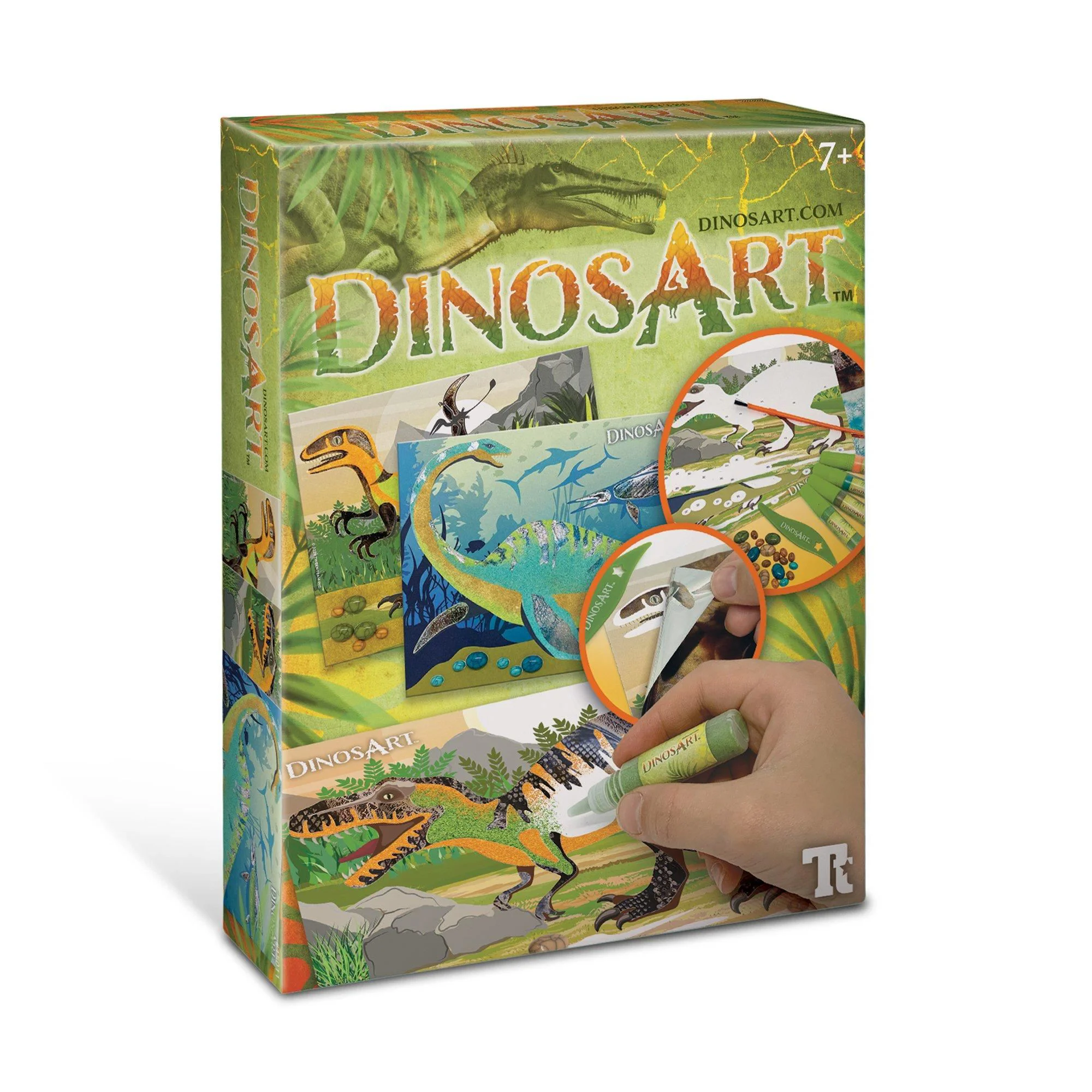 Набор для творчества DinosArt Искусство из песка и фольги