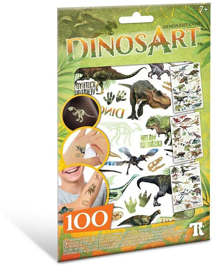 Временные татуировки DinosArt светящиеся