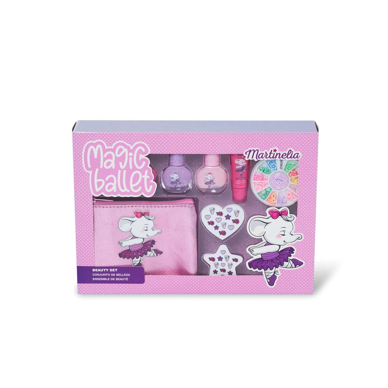 Set de produse cosmetice Martinelia Magic Ballet Nails cu gentuta foto