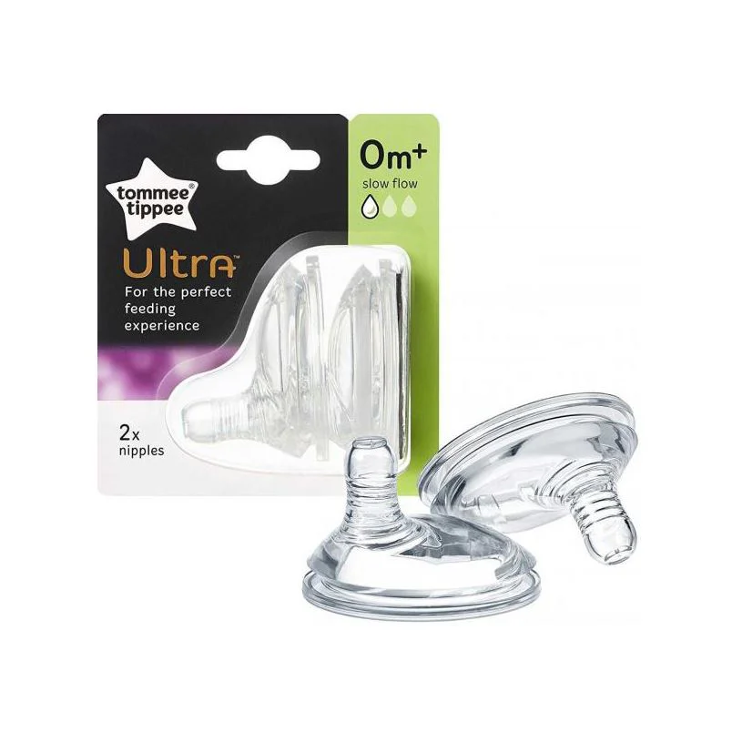 image for Tetine din silicon Tommee Tippee Ultra, flux lent (0+ luni), 2 buc. foto