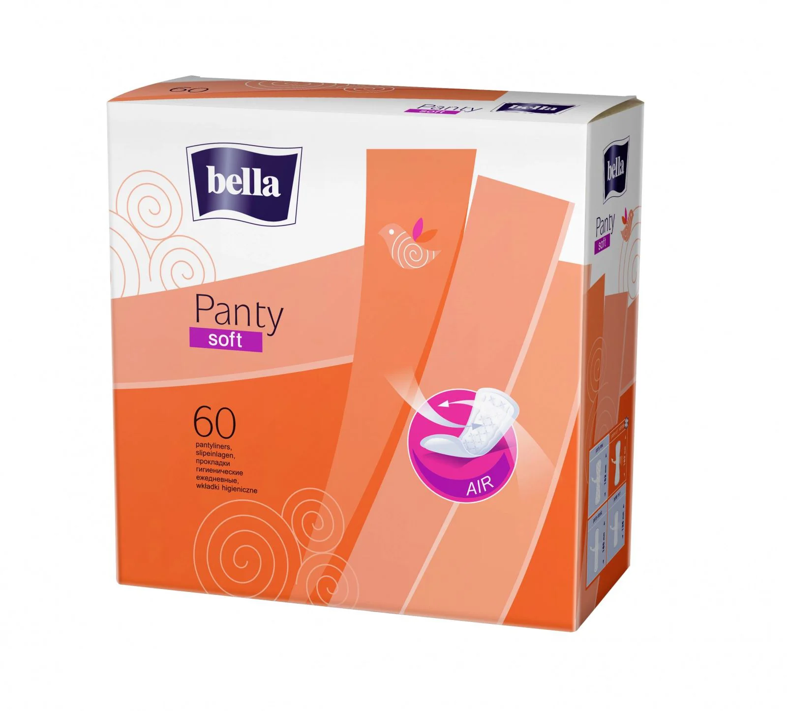 Ежедневные прокладки Bella Panty Soft, 60 штук